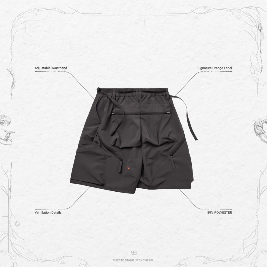 Bottoms 432HZ | Goopimade Mws-01 "Hydrodynamics" Utility Zip-Shorts - I