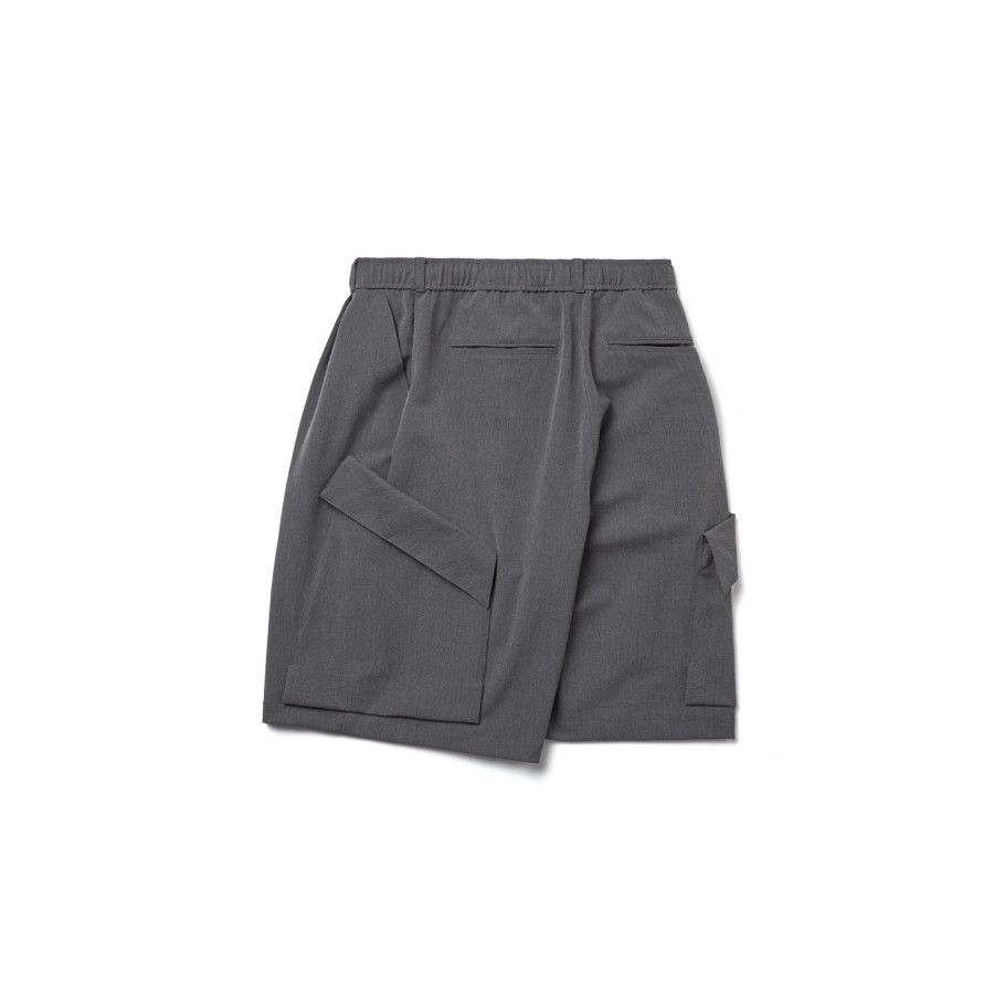 Bottoms 432HZ | Melsign - Pocket Baggy Shorts - L-Gray