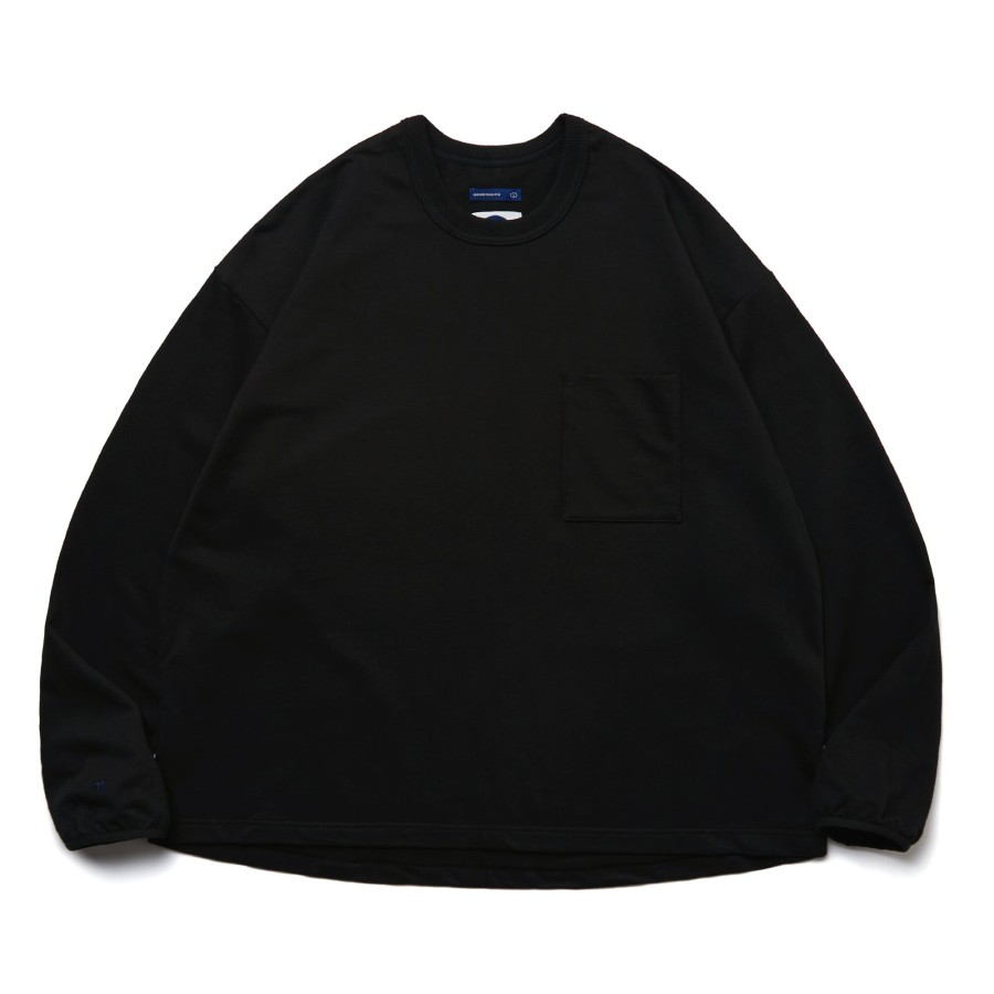 Tops 432HZ | Melsign - November L/S Pocket Tee - Black