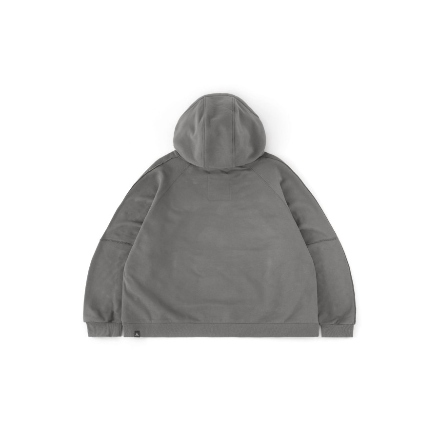 Tops 432HZ | Melsign X Mouggan - Hoodie Sweater - Dark Grey