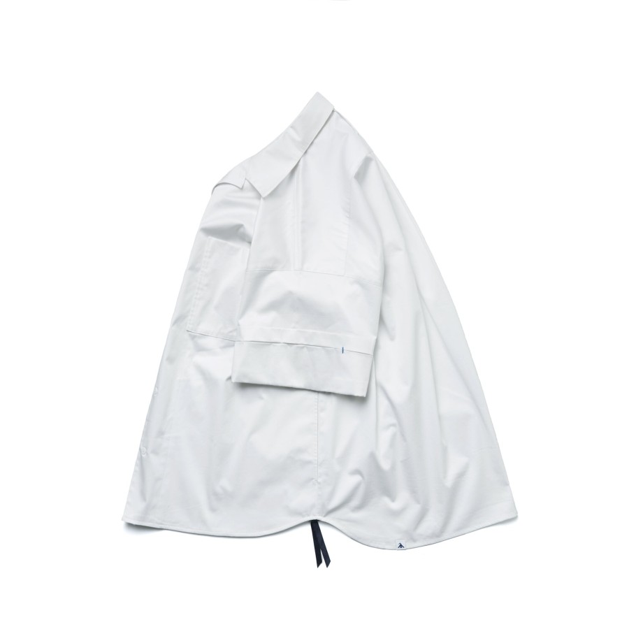 Tops 432HZ | Melsign - Label Pocket Shirt - White