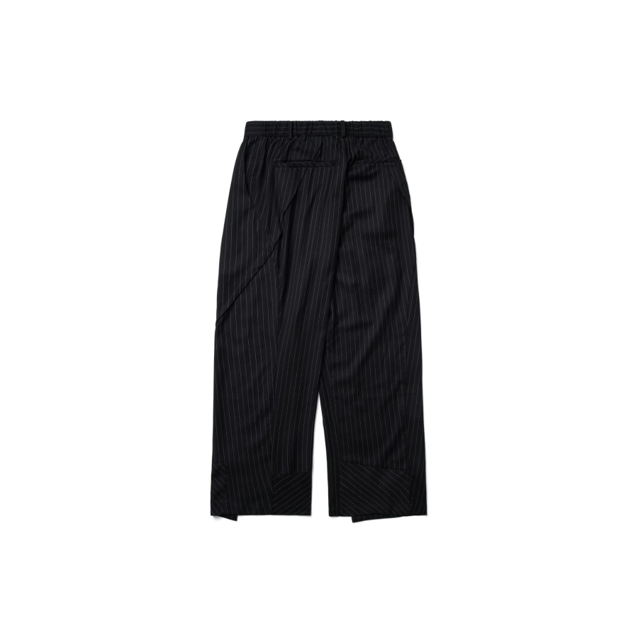 Bottoms 432HZ | Melsign - "Nefelibata" Asymmetrical Trousers - Black