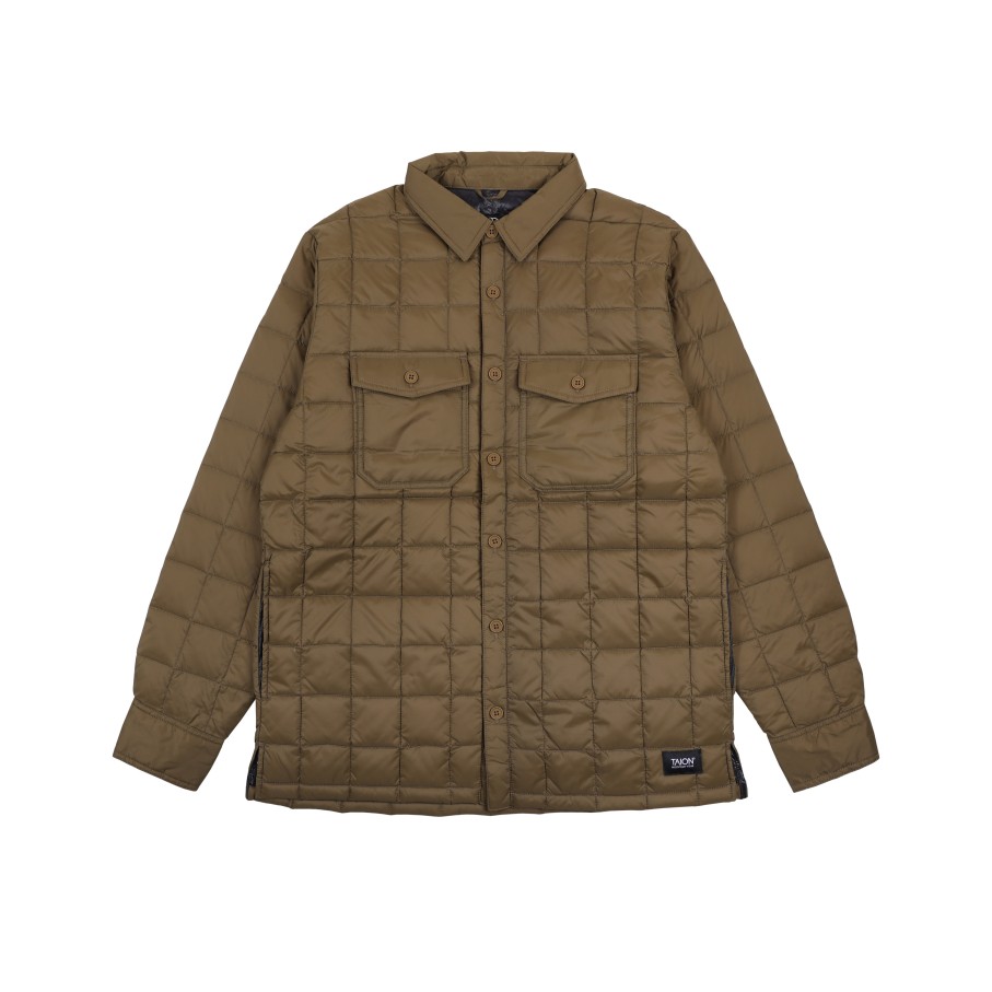 Tops 432HZ | Taion Mountain Down Shirts Taion-109Mtsh-1 Olive