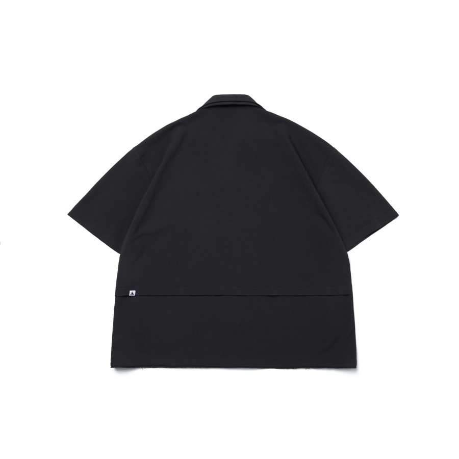 Tops 432HZ | Melsign - Dual Weave Shirt - Black