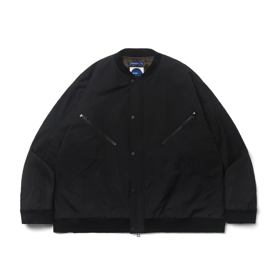 Tops 432HZ | Melsign - Light Bomber Jacket - Black