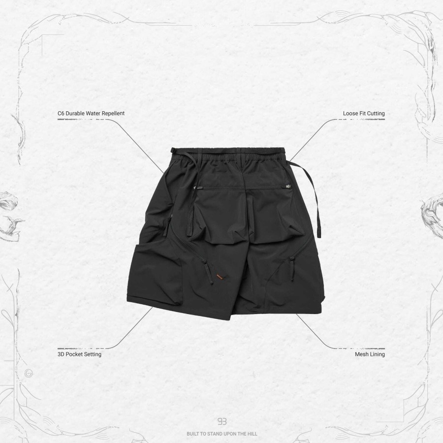 Bottoms 432HZ | Goopimade Mws-01 "Hydrodynamics" Utility Zip-Shorts - D