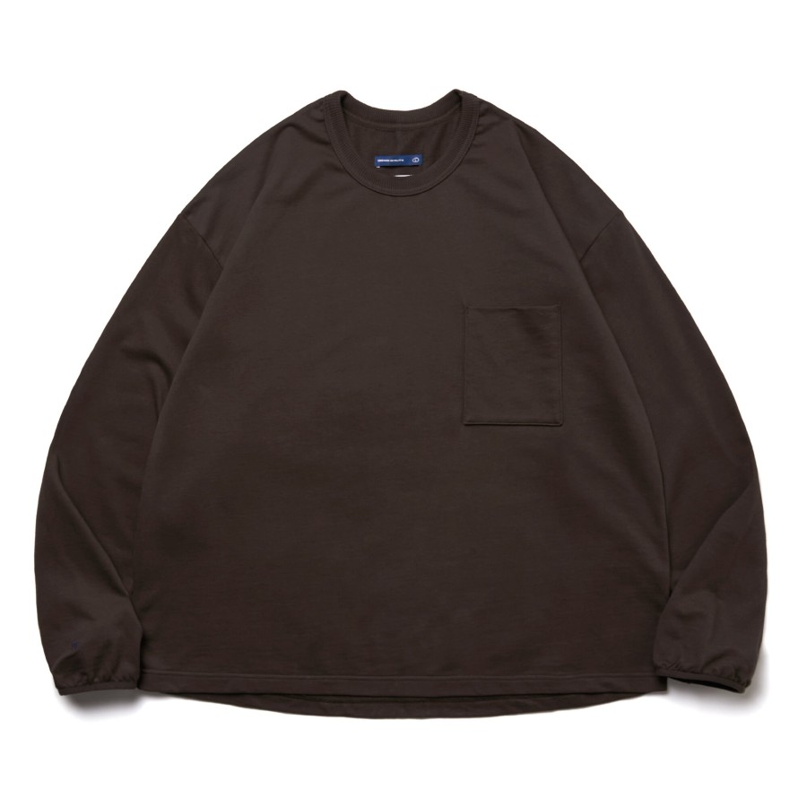 Tops 432HZ | Melsign - November L/S Pocket Tee - Chocolatemelsign -