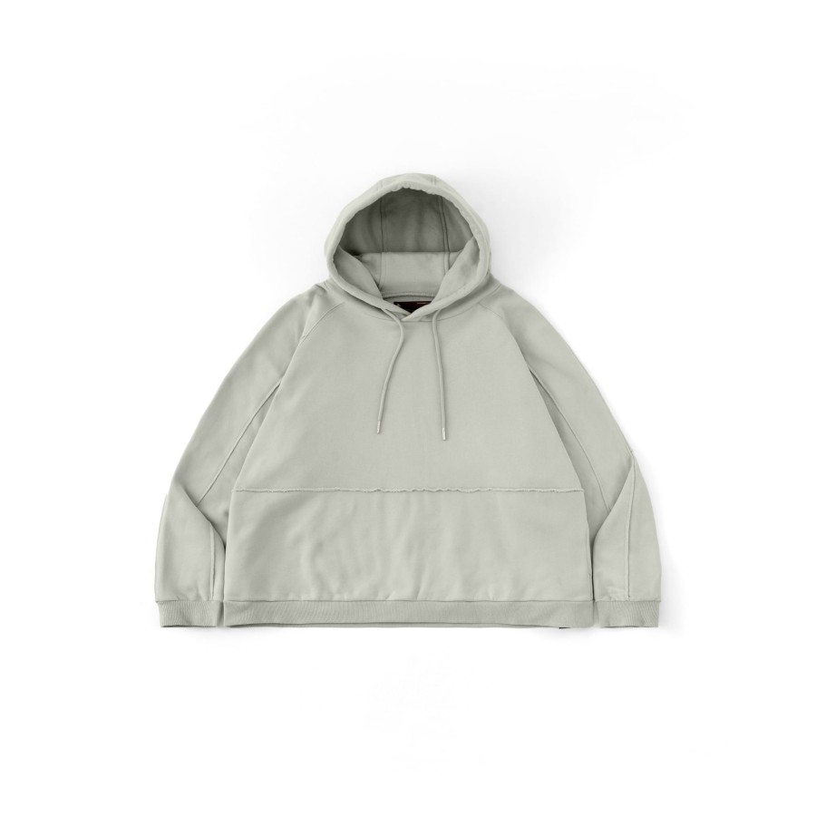 Tops 432HZ | Melsign X Mouggan - Hoodie Sweater - Light Grey