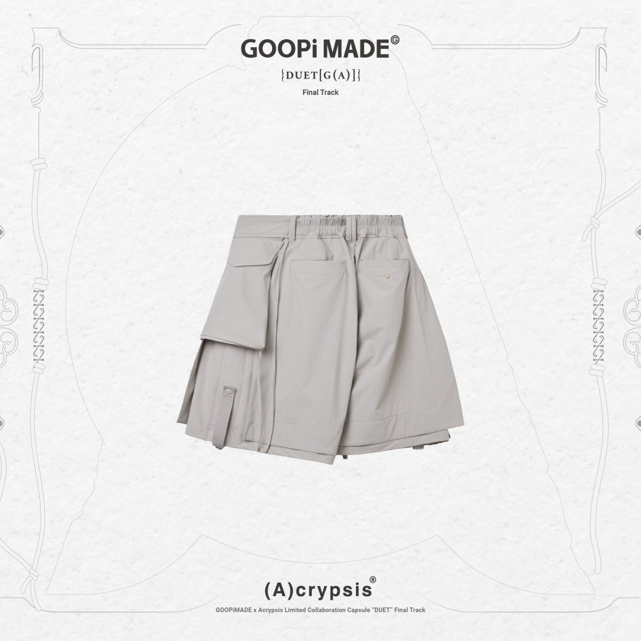 Bottoms 432HZ | Goopimade (A).11G - "Duet" R-Shield Strap Shorts - Tech