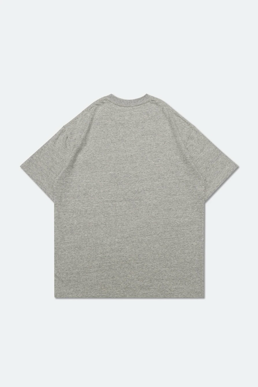 Tops 432HZ | Grocery "Tee-039" Very Basic Pocket Tee Gro0065 Greyro0