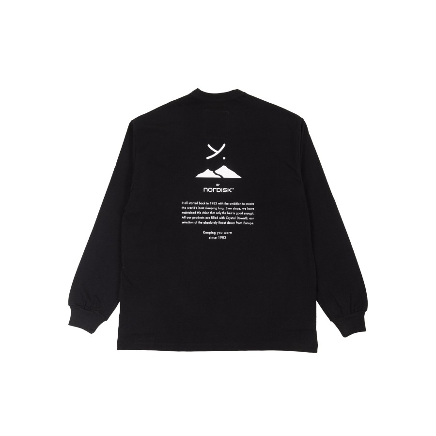 Tops 432HZ | Nordisk Logo T-Shirt L/S Yu16005 Black