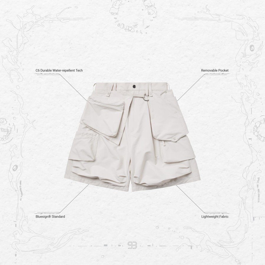 Bottoms 432HZ | Goopimade "Mox-01" - G-Pcore Utility M Shorts - Bone