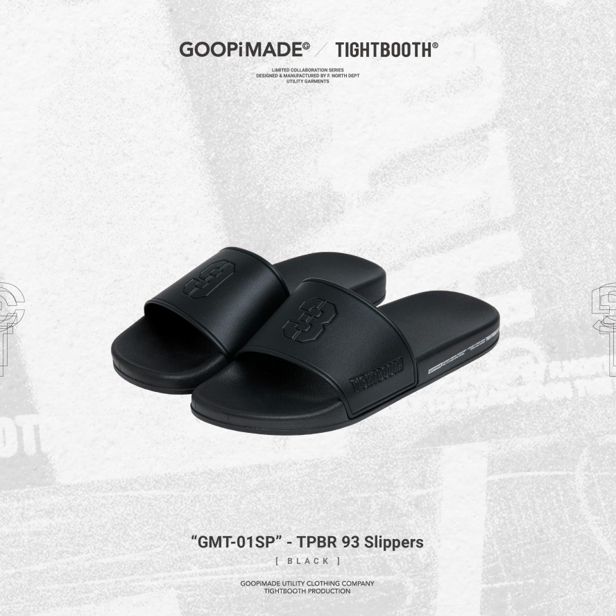 Footwear 432HZ | Goopimade "Gmt-01Sp" - Tpbr 93 Slippers - Black