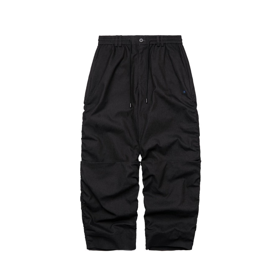 Bottoms 432HZ | Melsign - Straight Cutting Trousers - Black