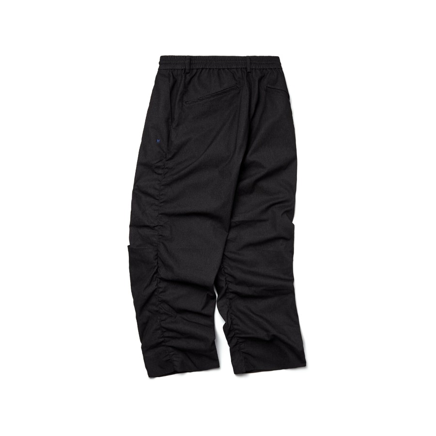 Bottoms 432HZ | Melsign - Straight Cutting Trousers - Black