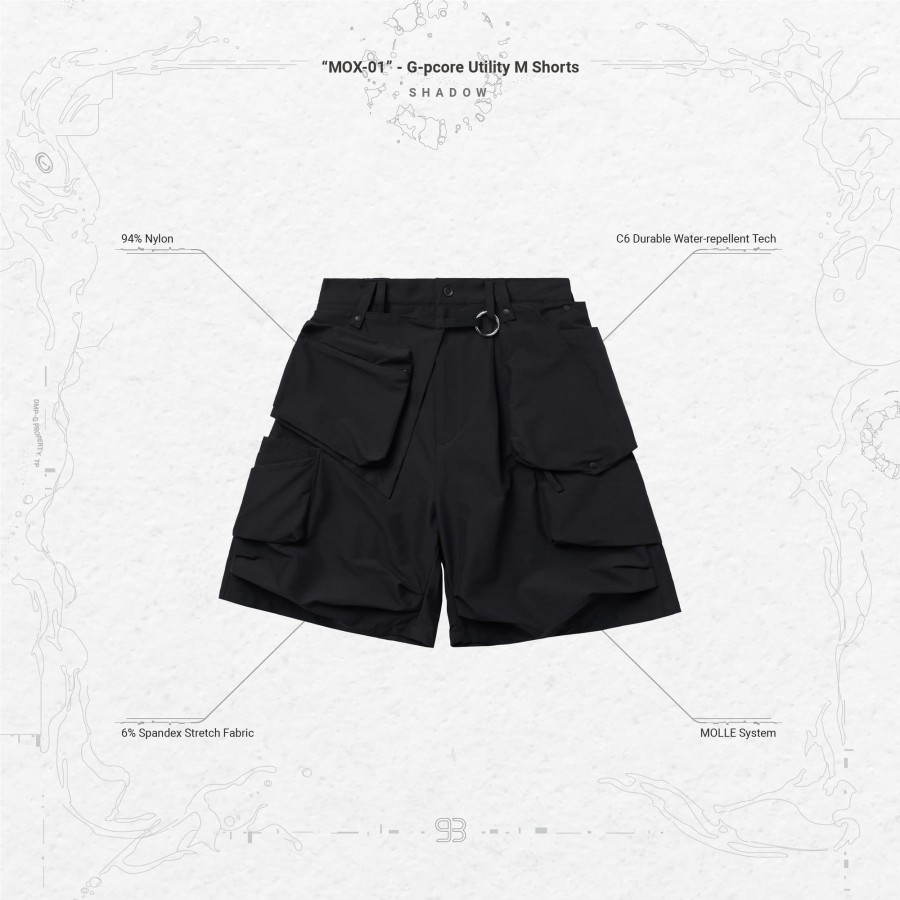 Bottoms 432HZ | Goopimade "Mox-01" - G-Pcore Utility M Shorts - Shadow