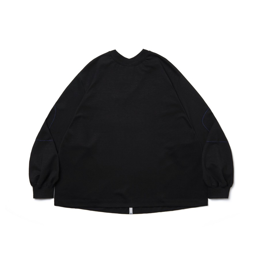 Tops 432HZ | Melsign - Patchwork L/S Tee - Black