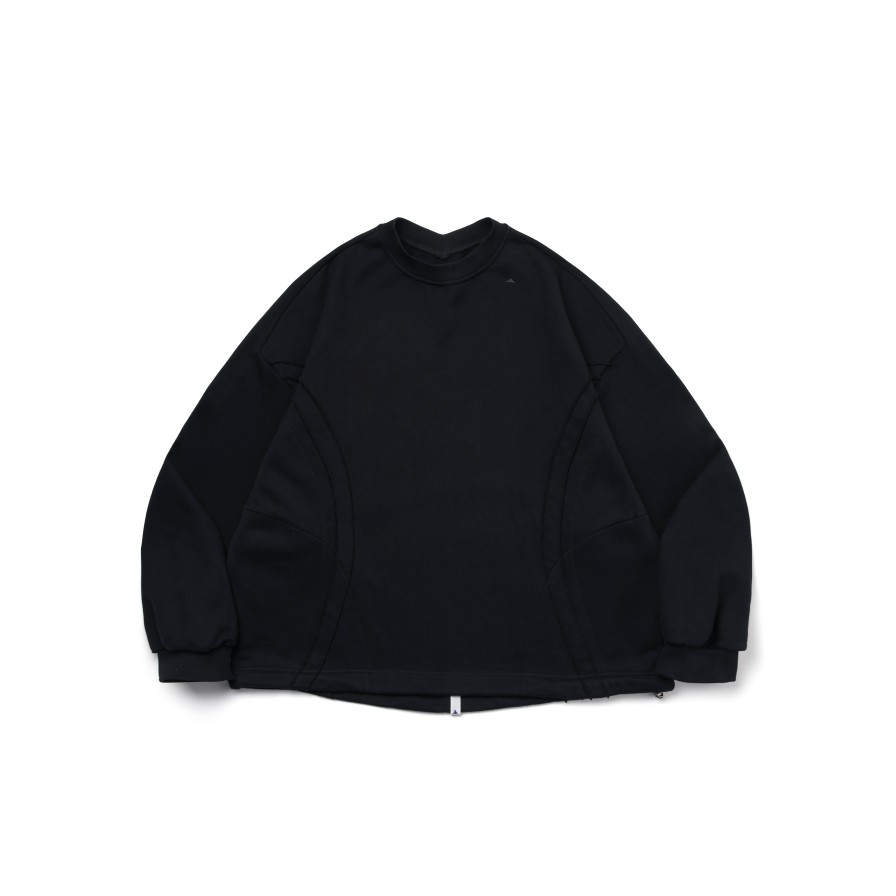 Tops 432HZ | Melsign - Mixture Big Crewneck - Black