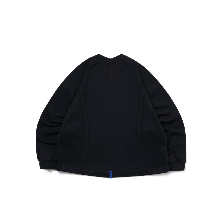 Tops 432HZ | Melsign - Mixture Big Crewneck - Black