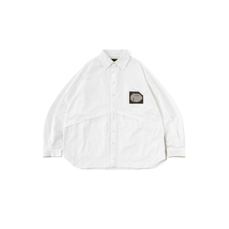 Tops 432HZ | Melsign X Mouggan - 2-Way Shirt - White