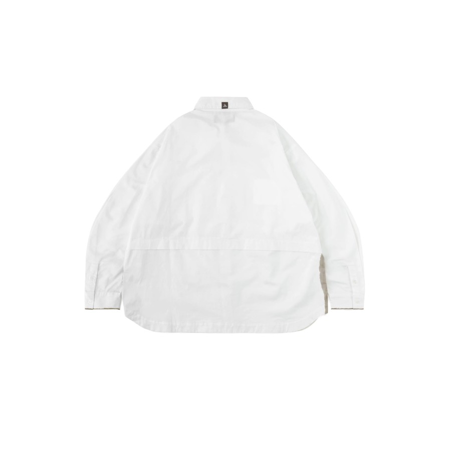 Tops 432HZ | Melsign X Mouggan - 2-Way Shirt - White