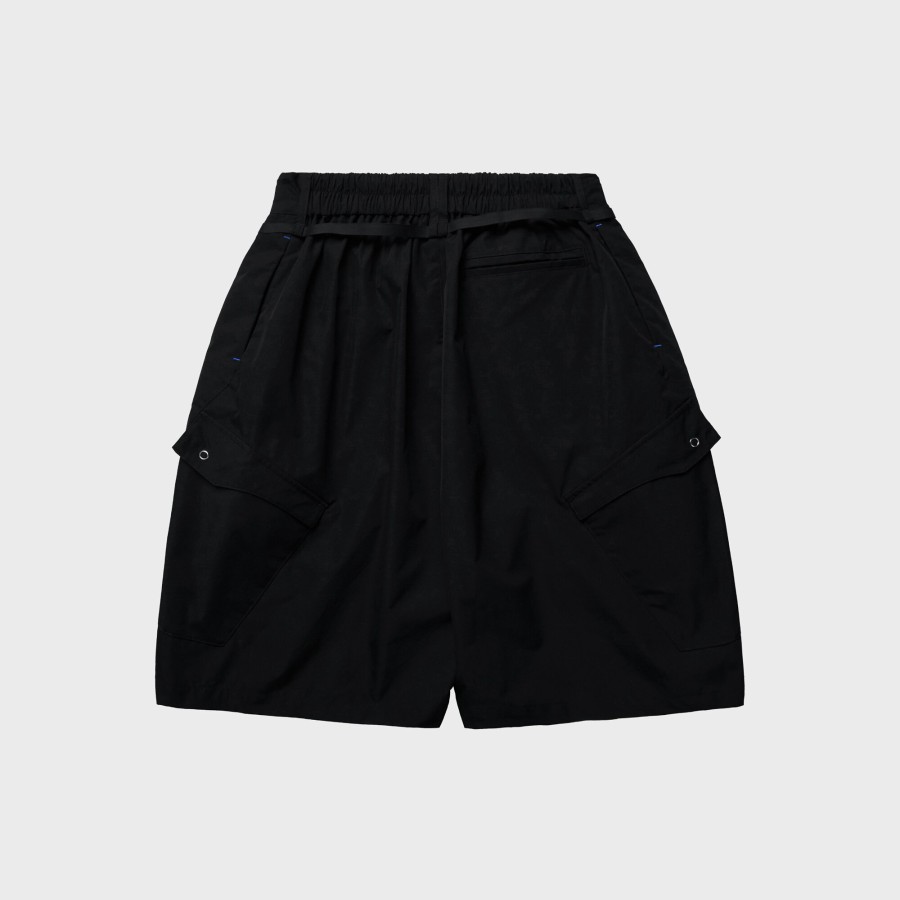 Bottoms 432HZ | Melsign - Double-Drawstring Shorts - Black