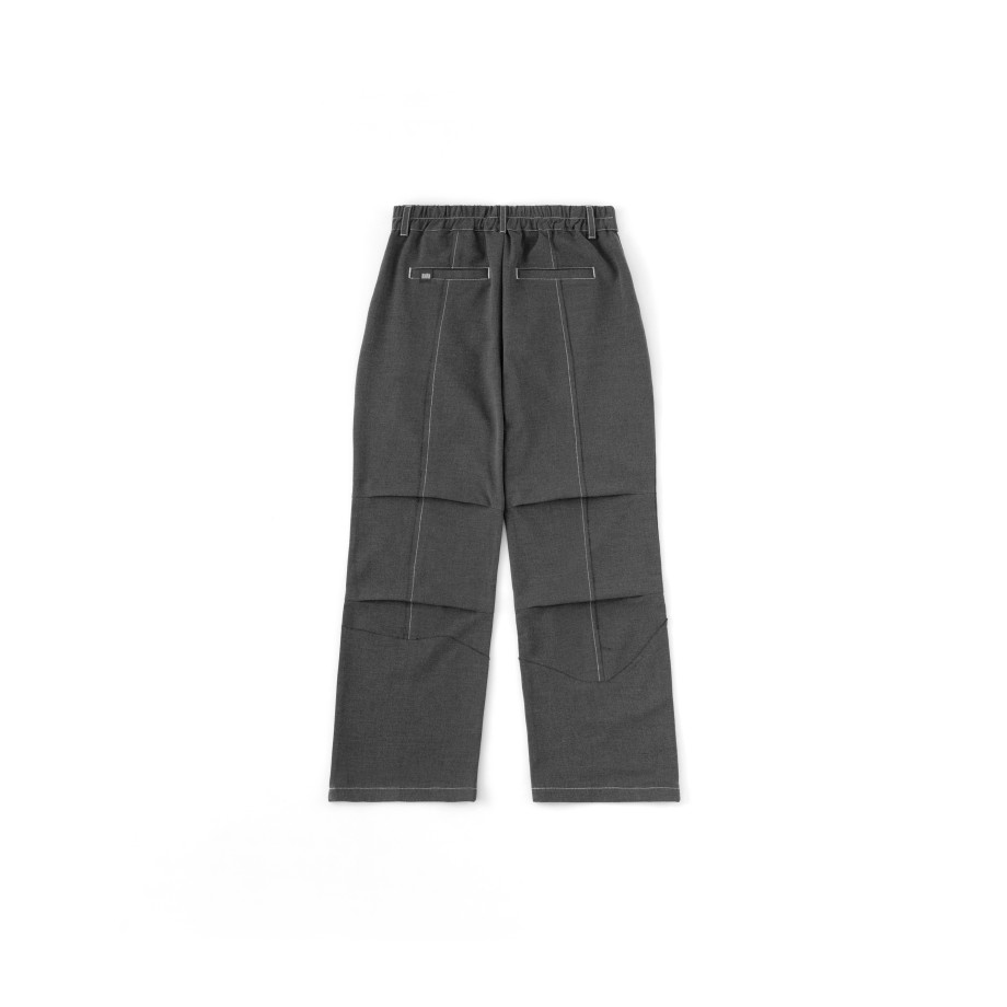 Bottoms 432HZ | Melsign X Mouggan - Side Seam Pants - Dark Grey