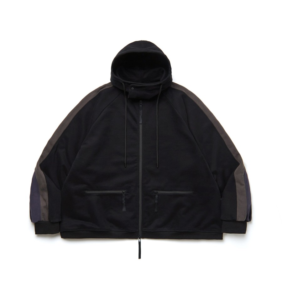 Tops 432HZ | Melsign - Track Hooded Jacket - Black