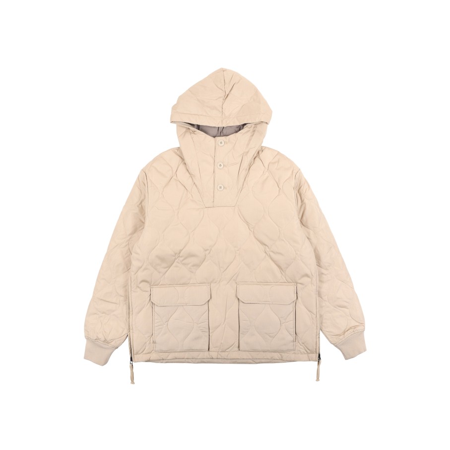 Tops 432HZ | Taion Military Pull Over Hoodie Taion-106Pml-1 Cream