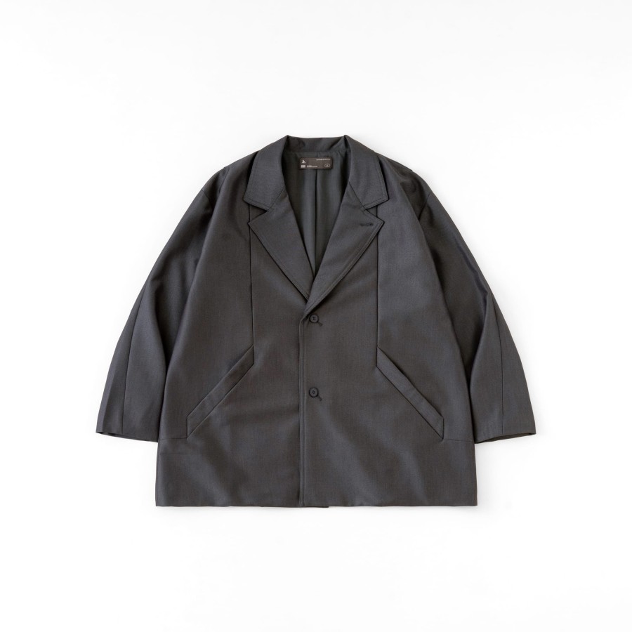 Tops 432HZ | Melsign X Mouggan - Blazer Jacket - Dark Grey