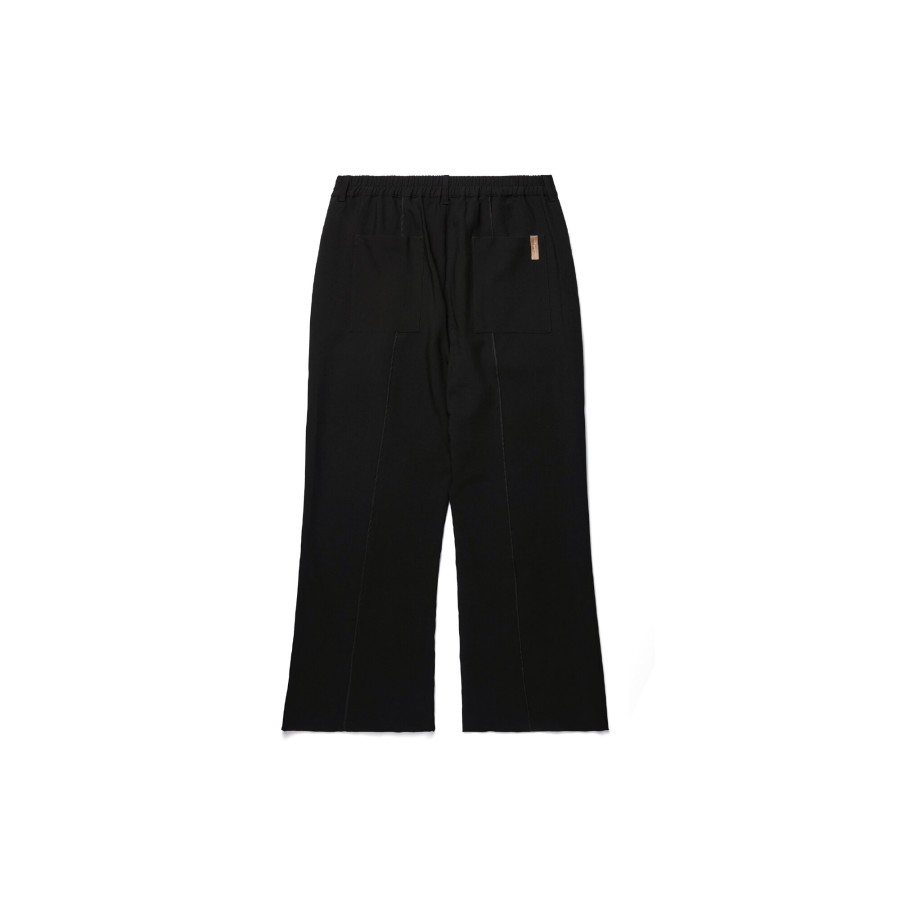 Bottoms 432HZ | Melsign X Mouggan - Boot Cut Trousers - Black