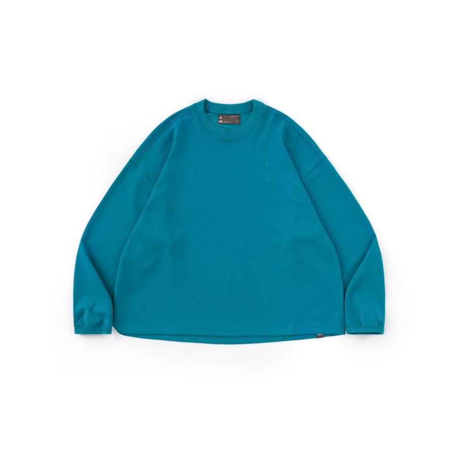 Tops 432HZ | Melsign X Mouggan - Crewneck L/S T-Shirt - Blue