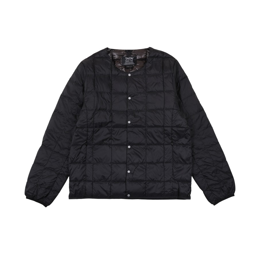 Tops 432HZ | Taion Oversized Crew Neck Button-Down Jacket Taion-104O