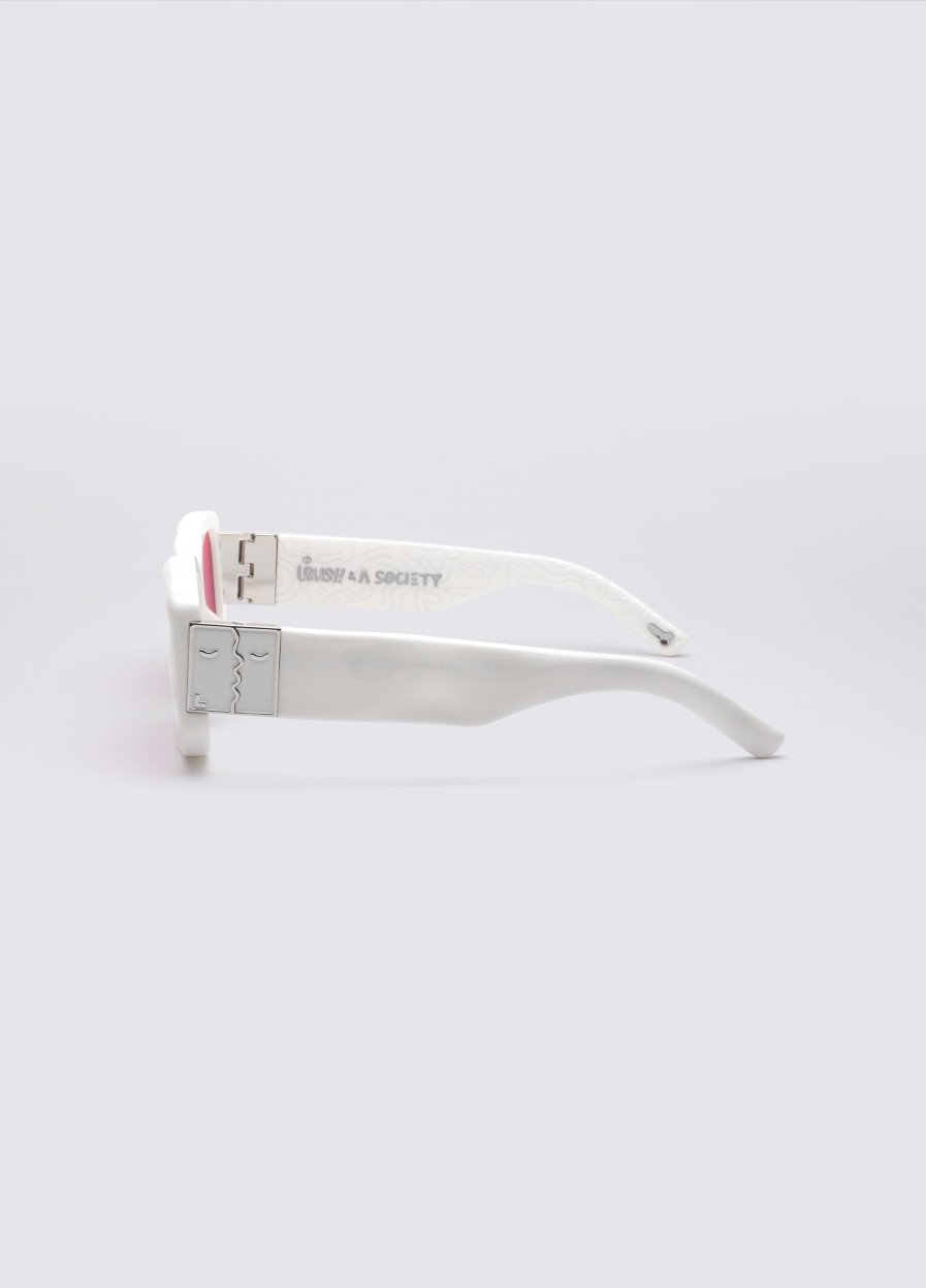 Accessories 432HZ | A Society Lousy Limited Edition Sunglasses As0001 Ivory