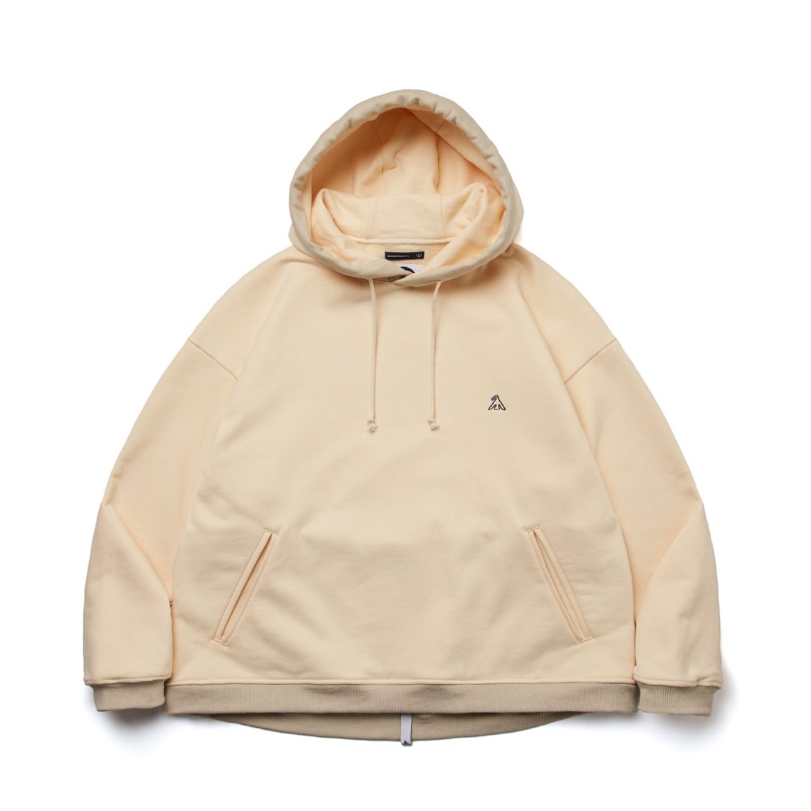 Tops 432HZ | Melsign - Detailed Hoodie - Cream