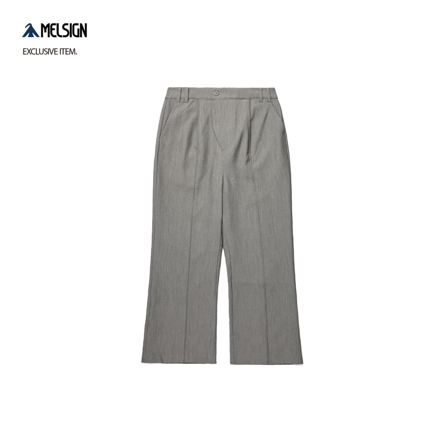 Bottoms 432HZ | Melsign X Mouggan - Boot Cut Trousers - Gery