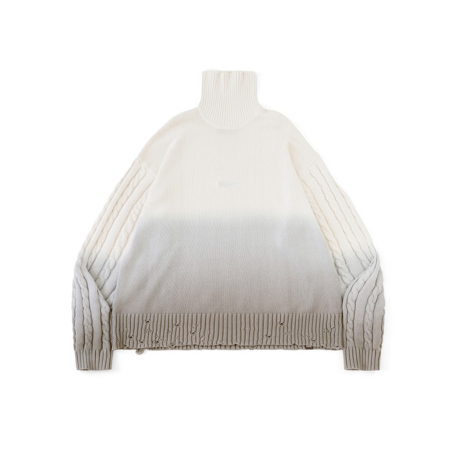 Tops 432HZ | Melsign X Mouggan - Turtleneck Sweater - Light Brown