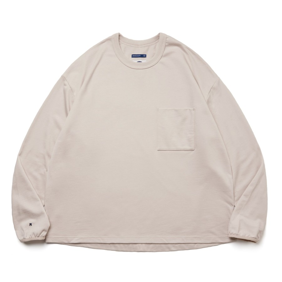 Tops 432HZ | Melsign - November L/S Pocket Tee - Ivory