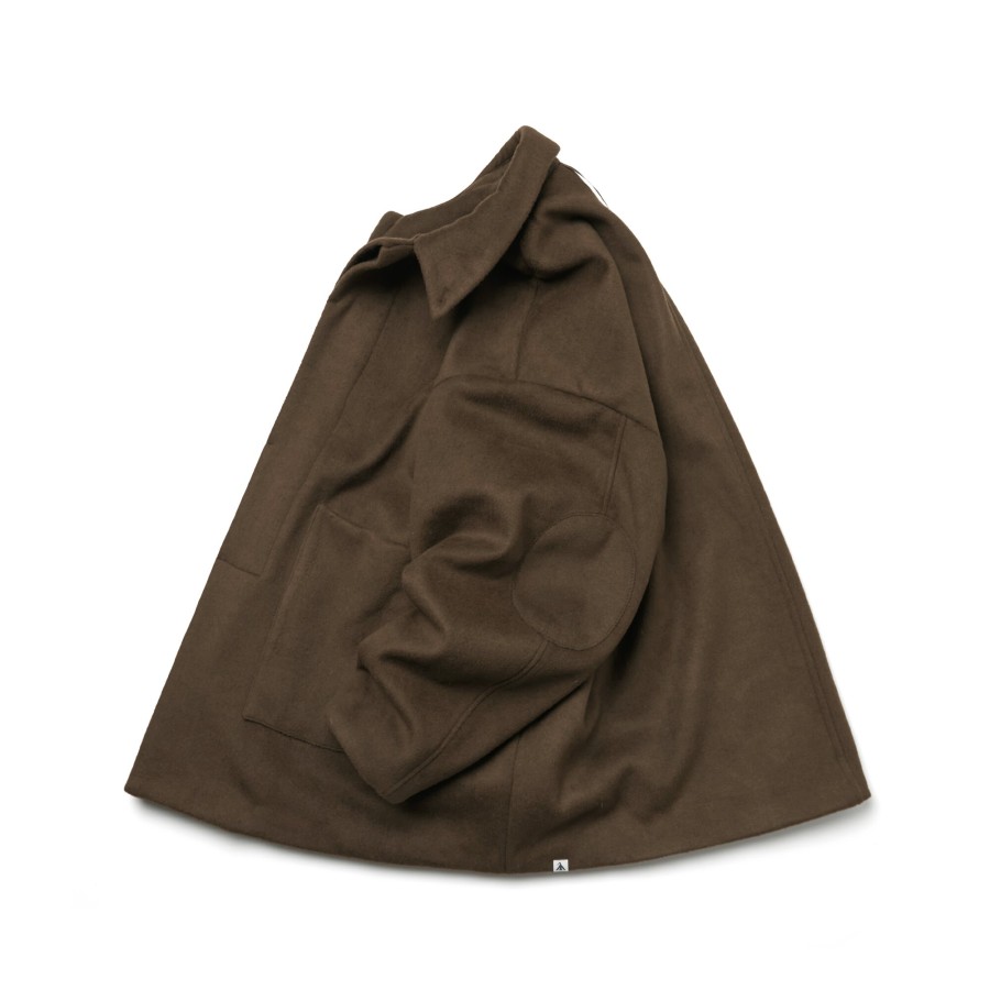 Tops 432HZ | Melsign - Cozy Duffle Coat - Chocolate