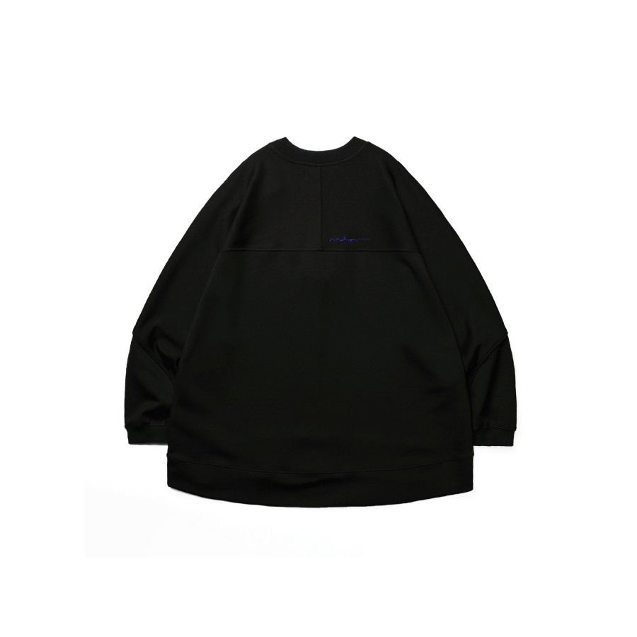 Tops 432HZ | Melsign X Mouggan - College Sweater - Black