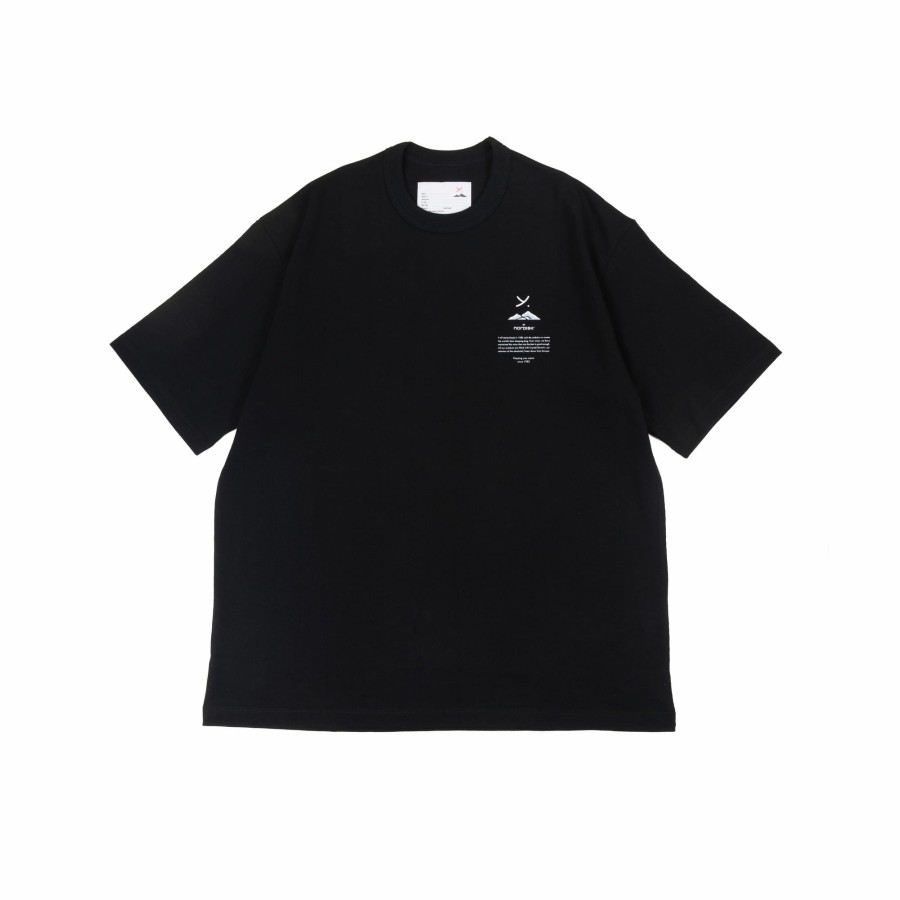 Tops 432HZ | Nordisk Logo T-Shirt Yu11103 Black