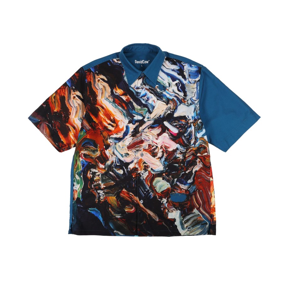 Tops 432HZ | David Cow "Truthfully" Oversized Printed Short Sleeve S