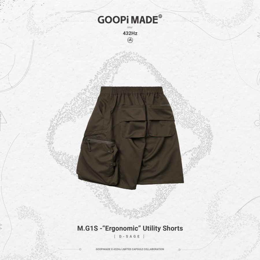 Bottoms 432HZ | Goopimade For 432Hz M.G1S -"Ergonomic" Utility Shorts -