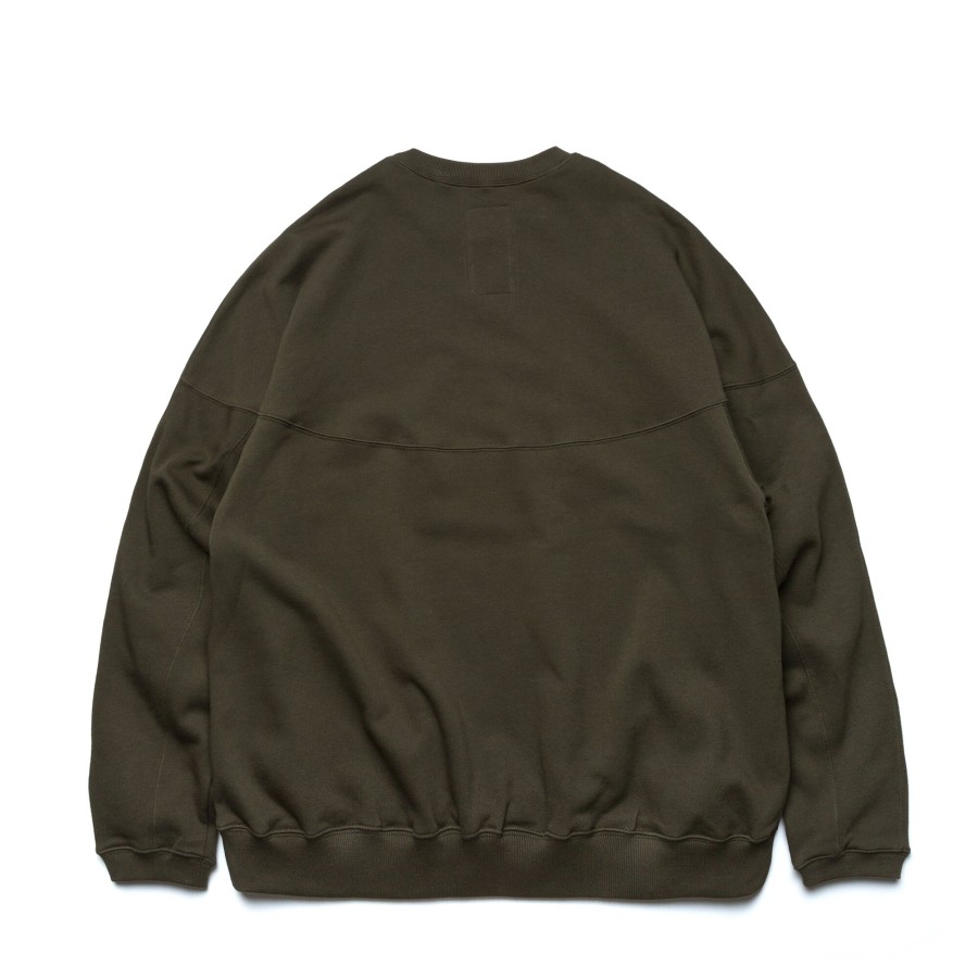 Tops 432HZ | Patchwork - Sweat Shirt/ Olive