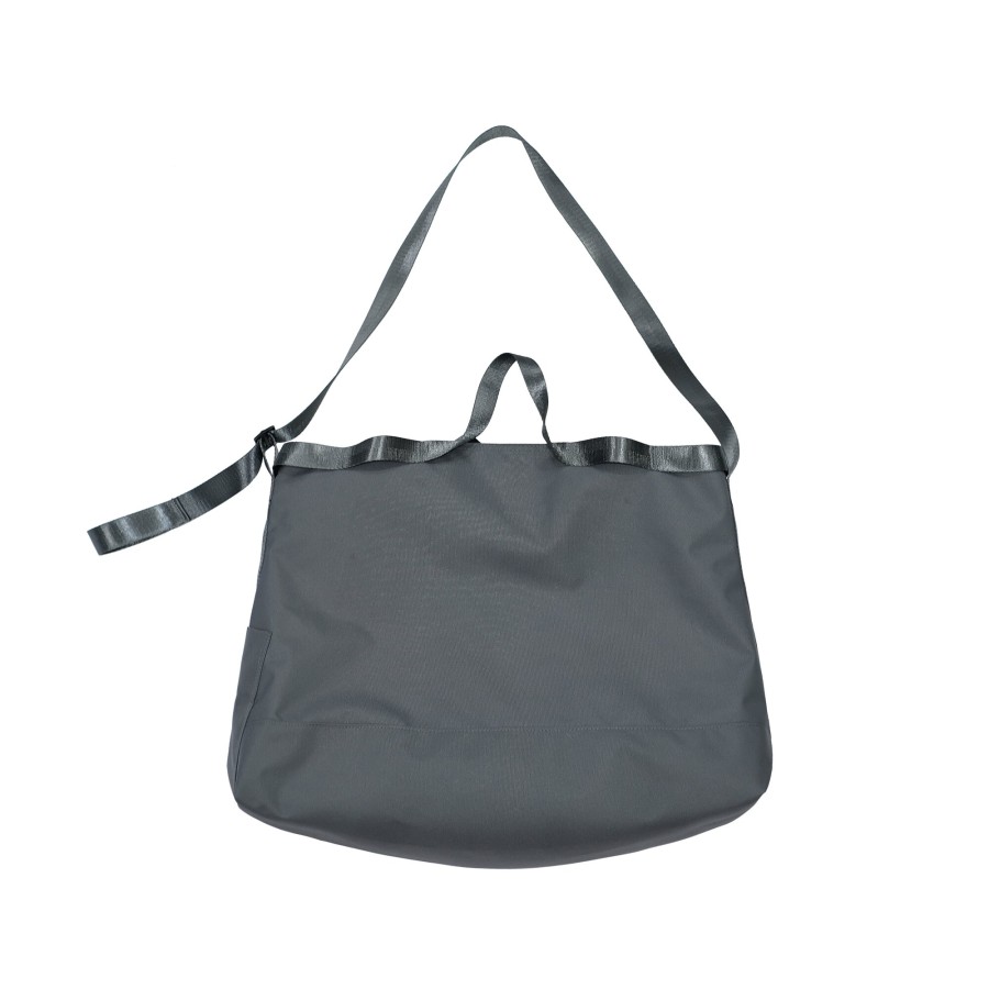 Accessories 432HZ | Melsign - 2-Way Leather-M Tote Bag - Gray