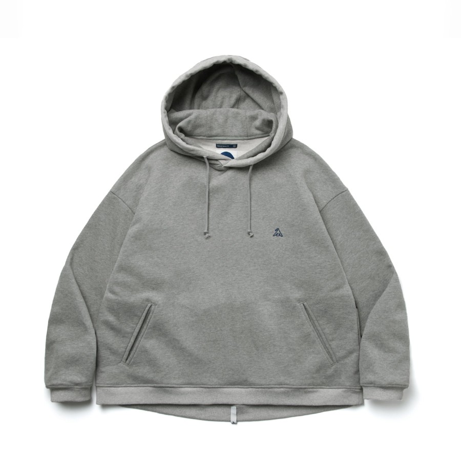 Tops 432HZ | Melsign - Detailed Hoodie - Gray