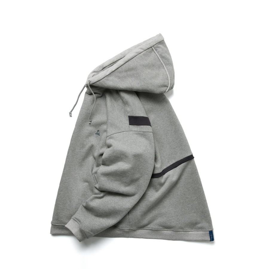 Tops 432HZ | Melsign - Detailed Hoodie - Gray