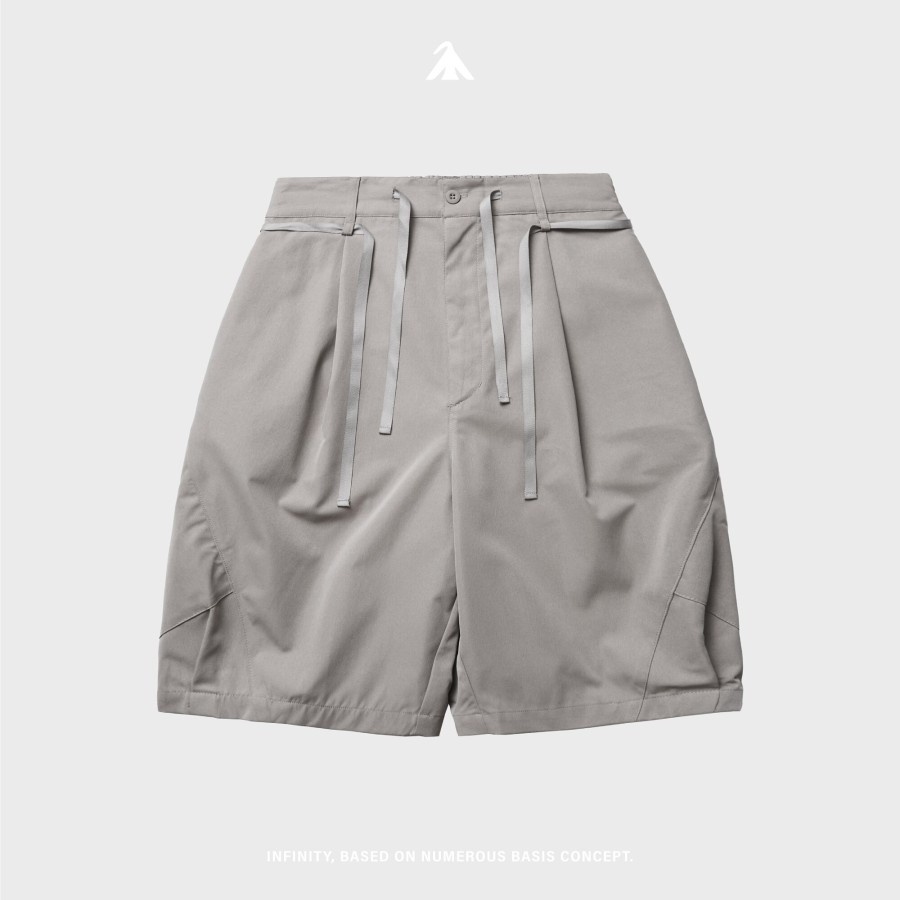 Bottoms 432HZ | Melsign - Double-Drawstring Shorts - Ivory