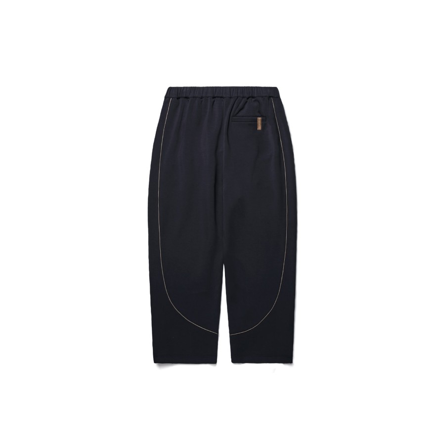 Bottoms 432HZ | Melsign X Mouggan - Zipper Track Pants - Navy