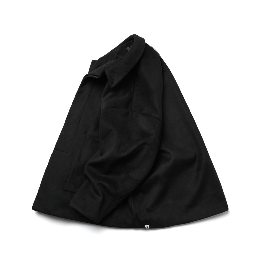 Tops 432HZ | Melsign - Cozy Duffle Coat - Black